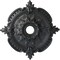 Ekena Millwork Benson Classic Ceiling Medallion (Canopies up to 6 1/2"), 28 3/8"OD x 3 3/4"ID x 1 5/8"P, Pewter CM28BEPES - alternate 1